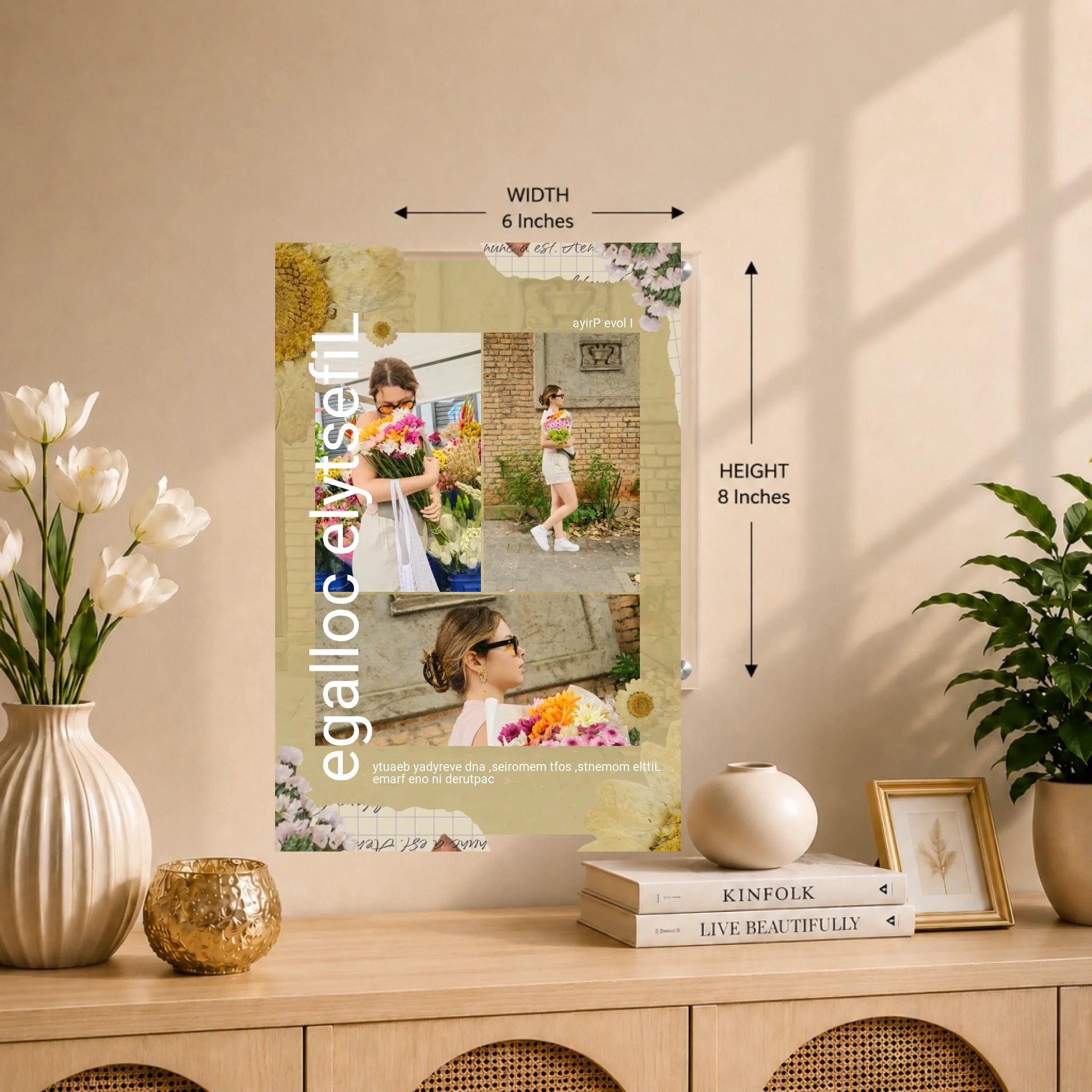 6x8 Wall Mockup