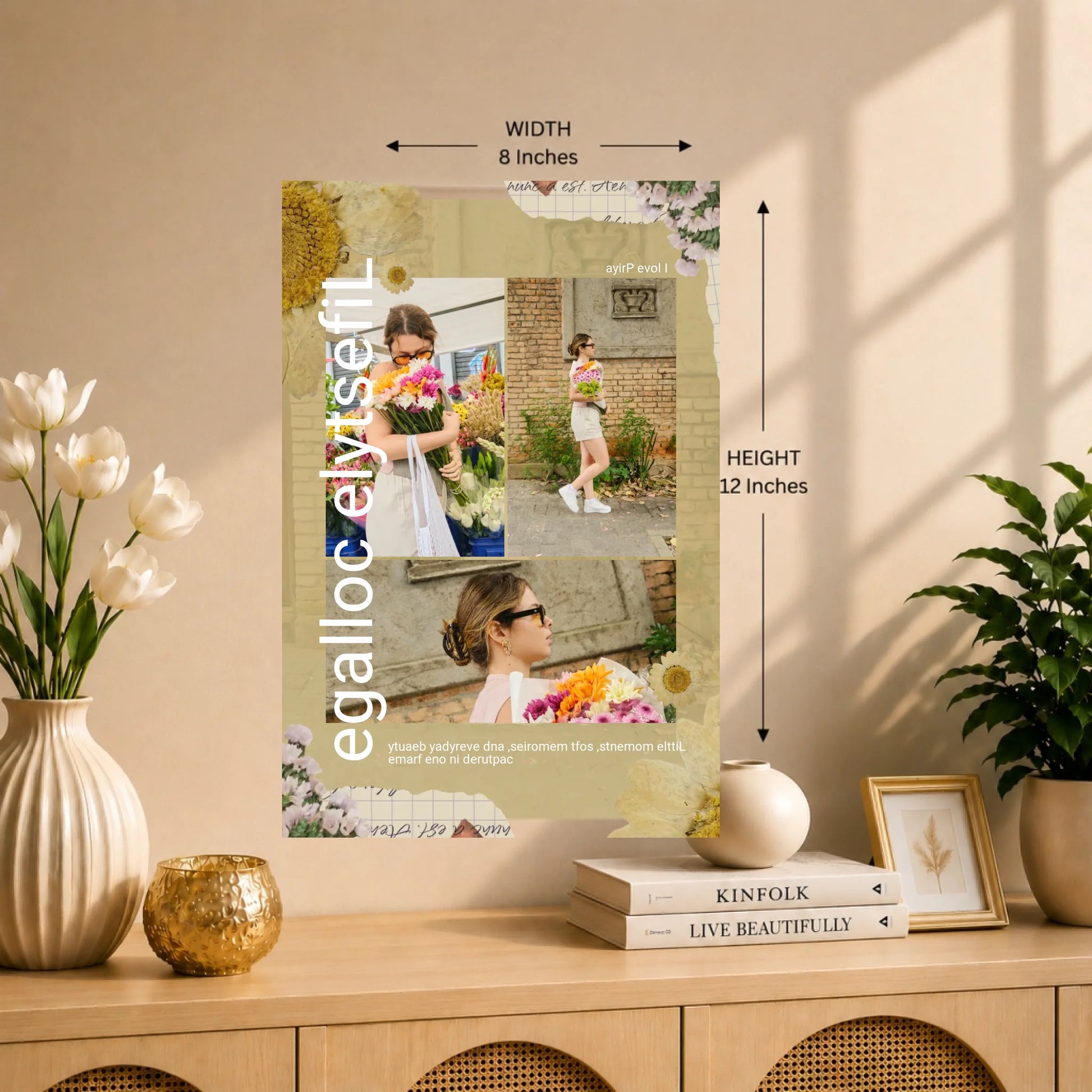 8x12 Wall Mockup