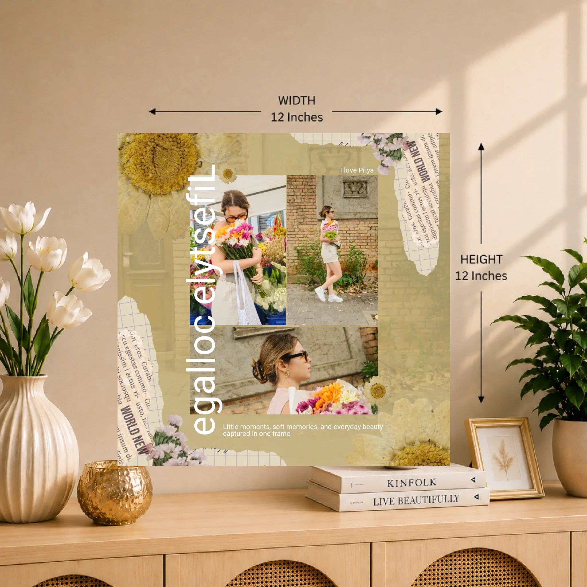 12x12 Wall Mockup