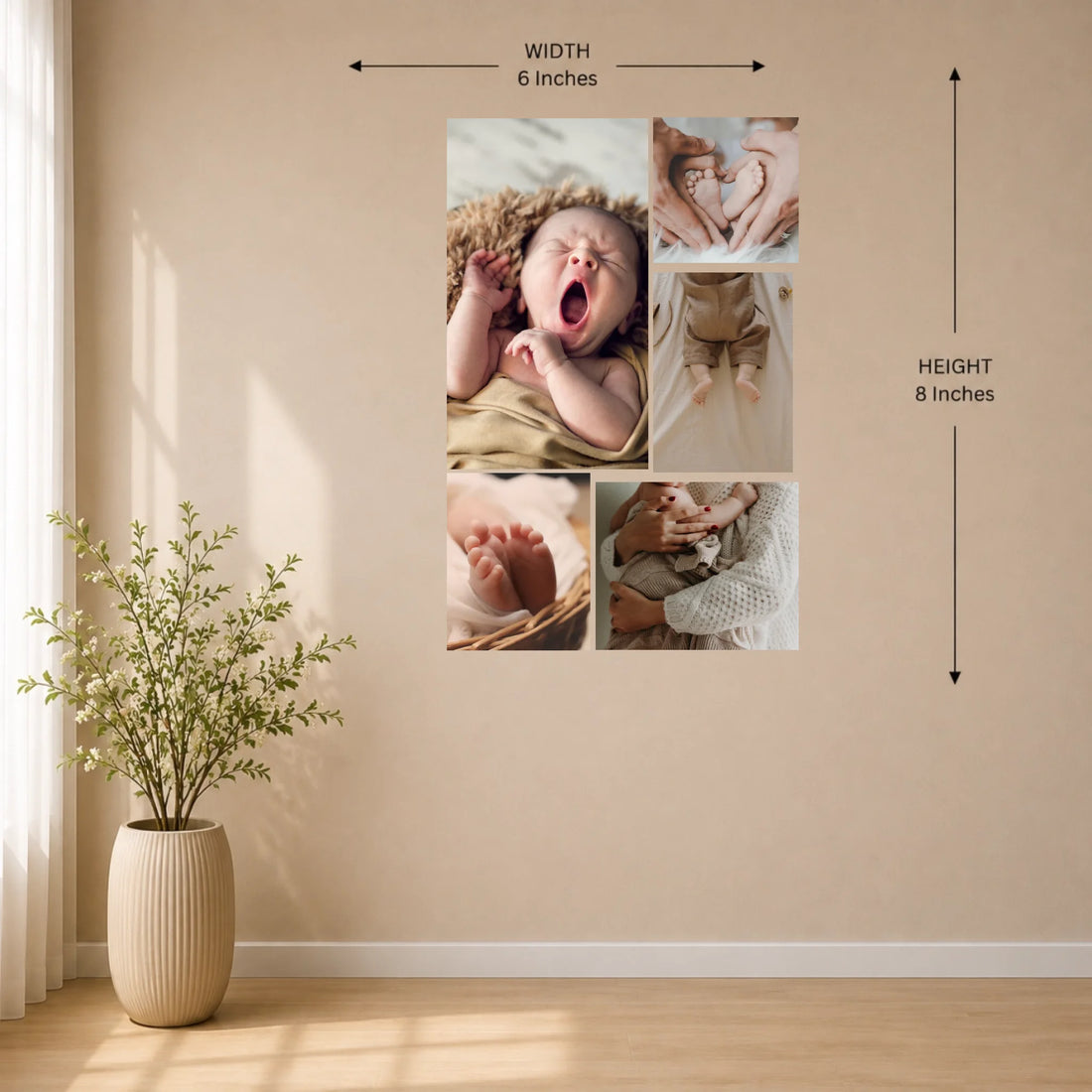 6x8 Wall Mockup