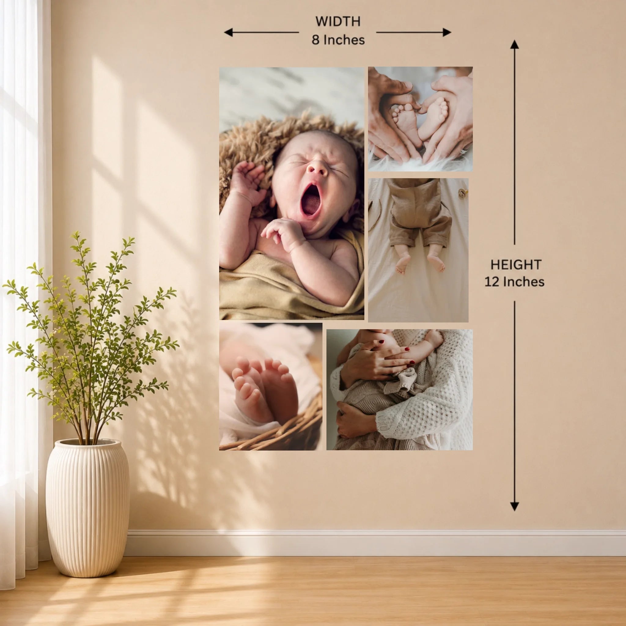 8x12 Wall Mockup