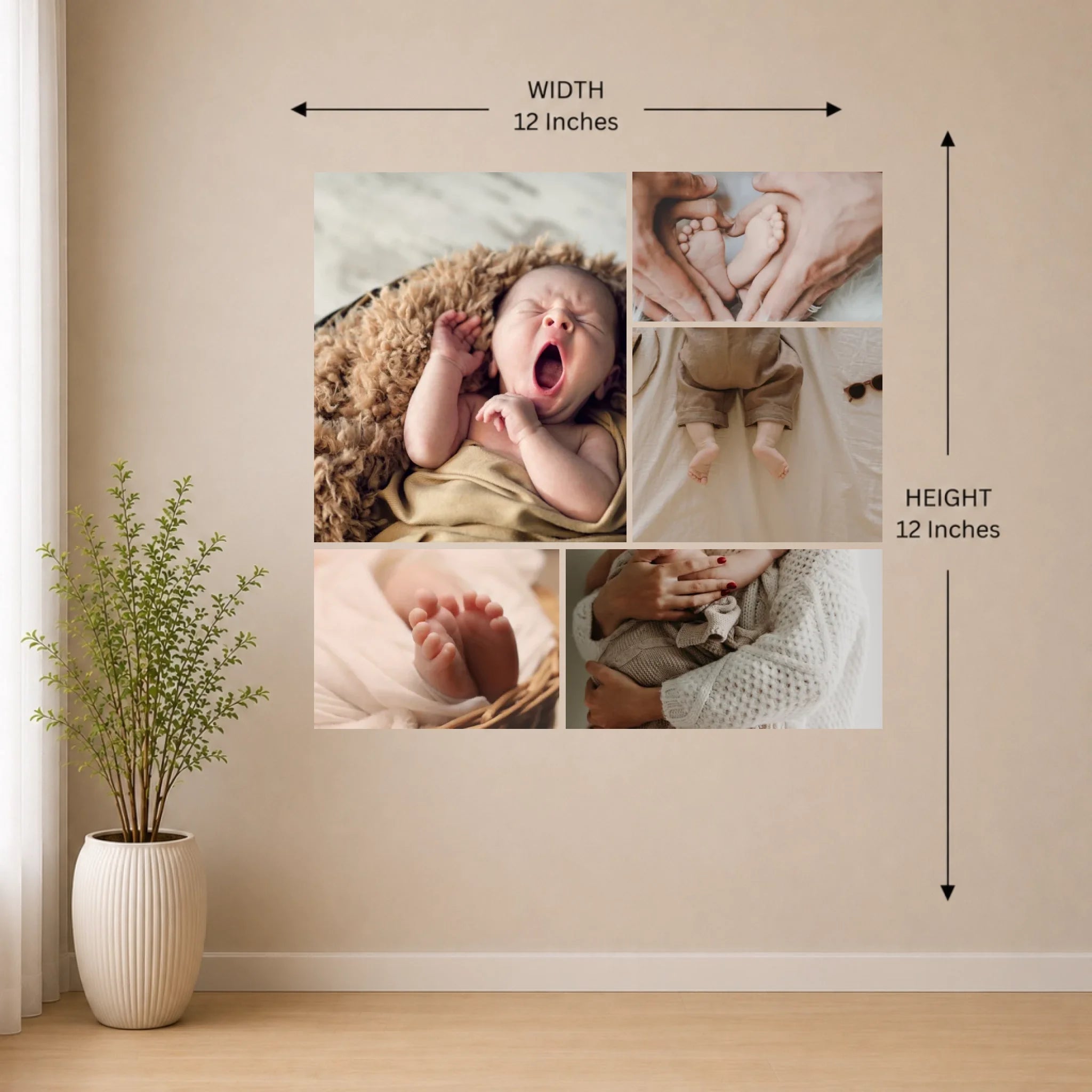 12x12 Wall Mockup
