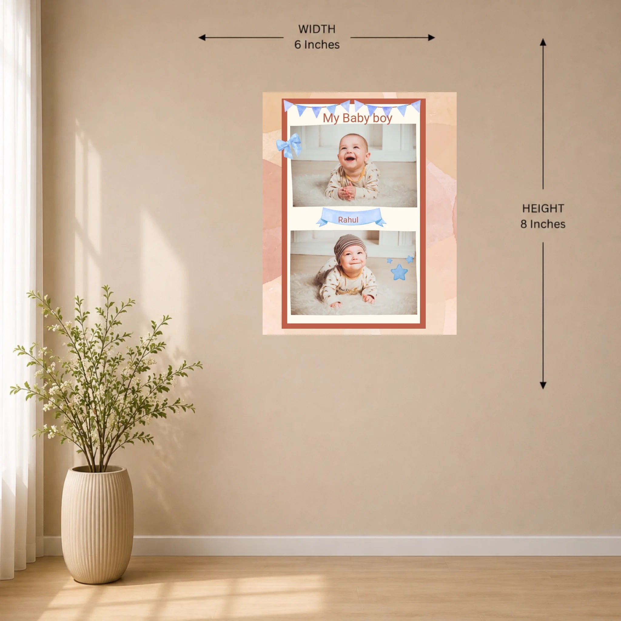 6x8 Wall Mockup