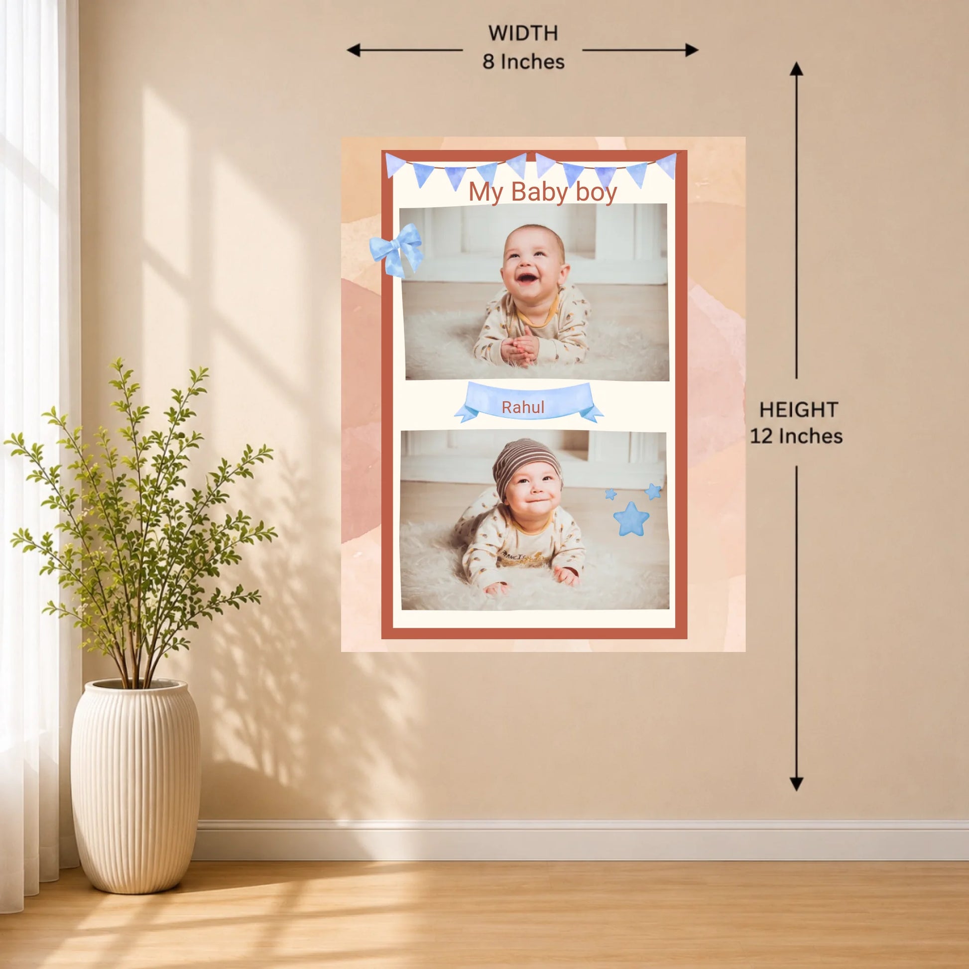 8x12 Wall Mockup