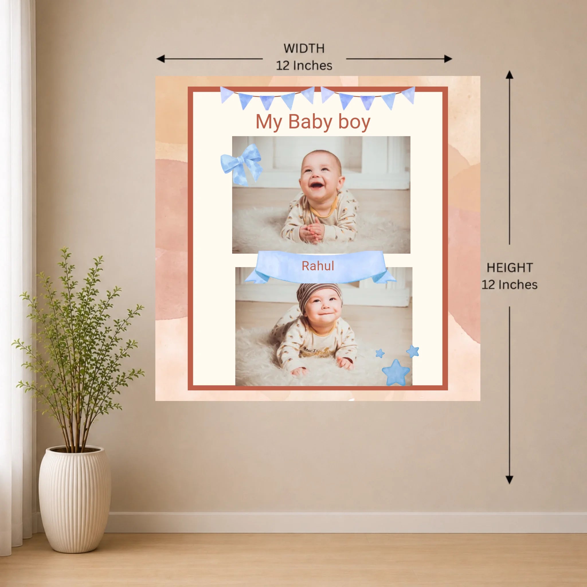 12x12 Wall Mockup