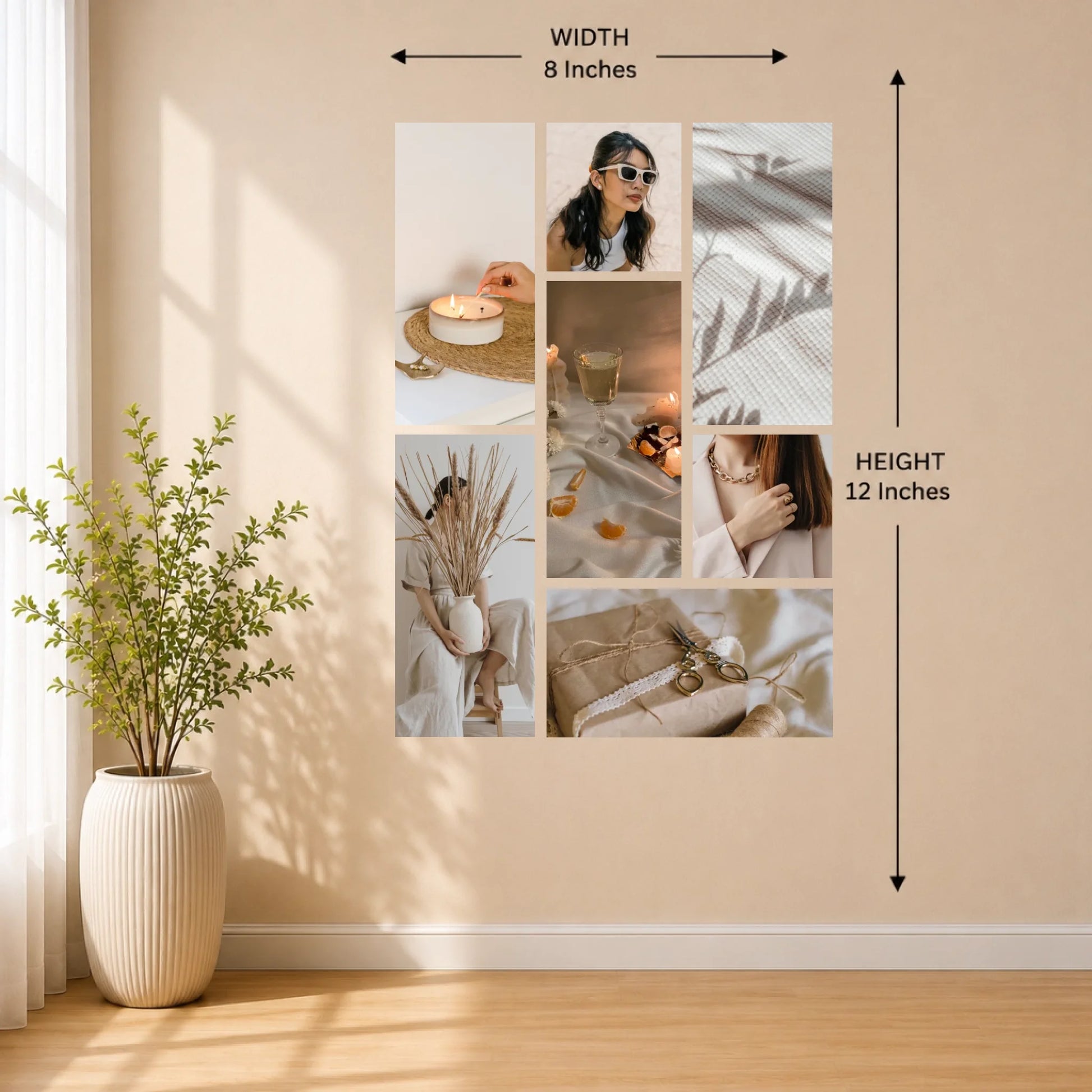8x12 Wall Mockup