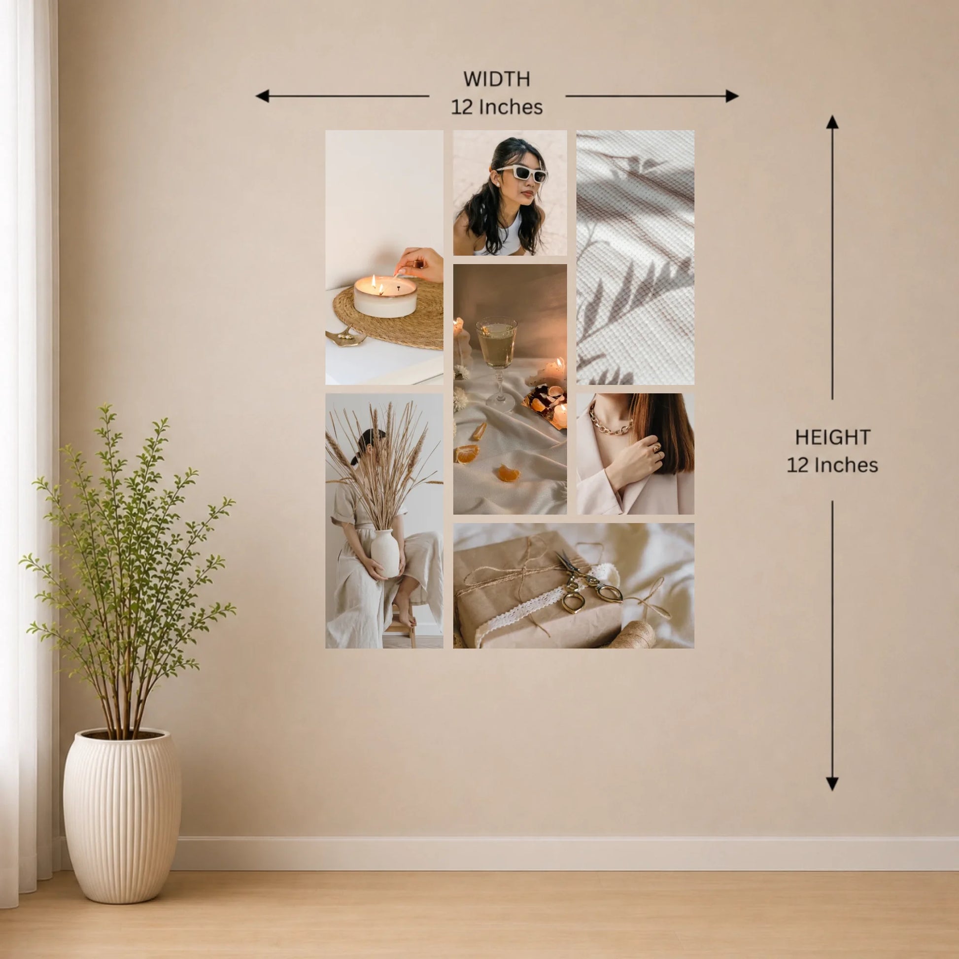 12x12 Wall Mockup