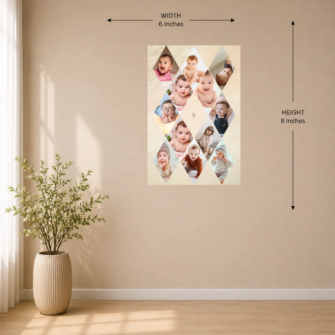 6x8 Wall Mockup