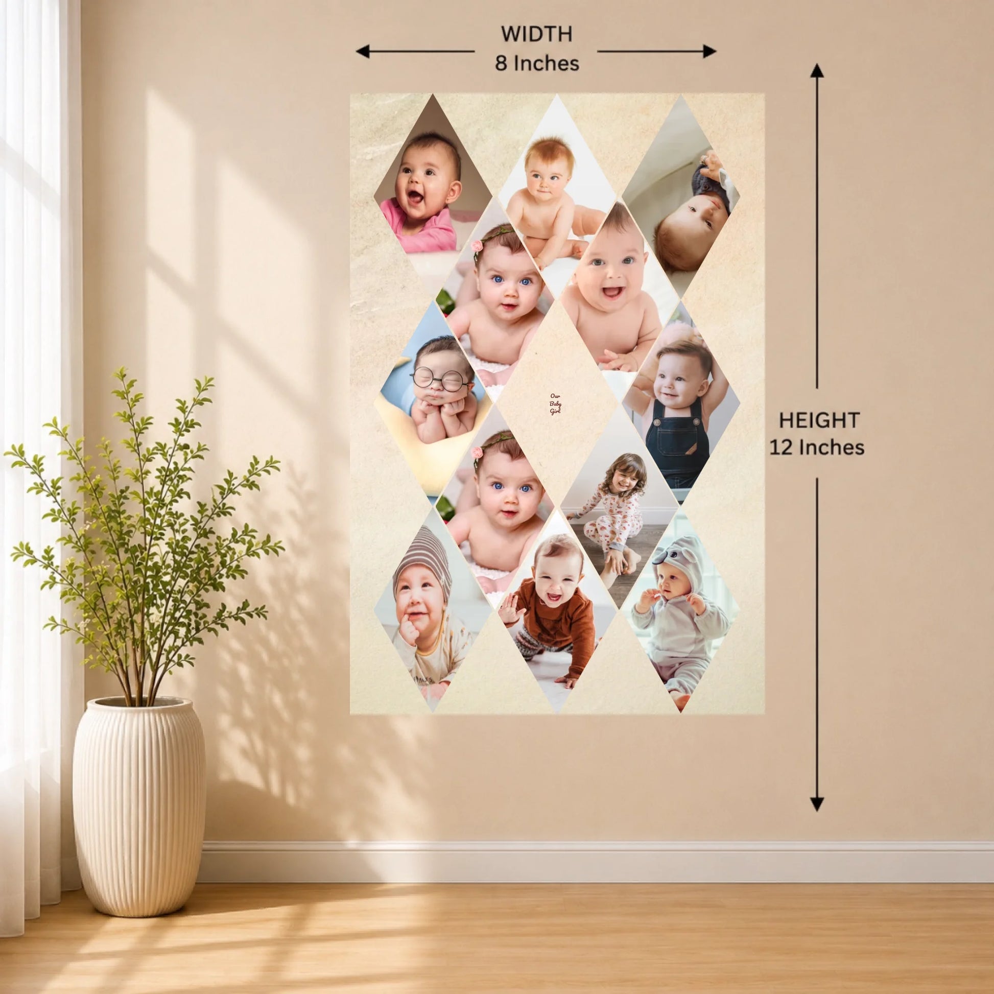 8x12 Wall Mockup