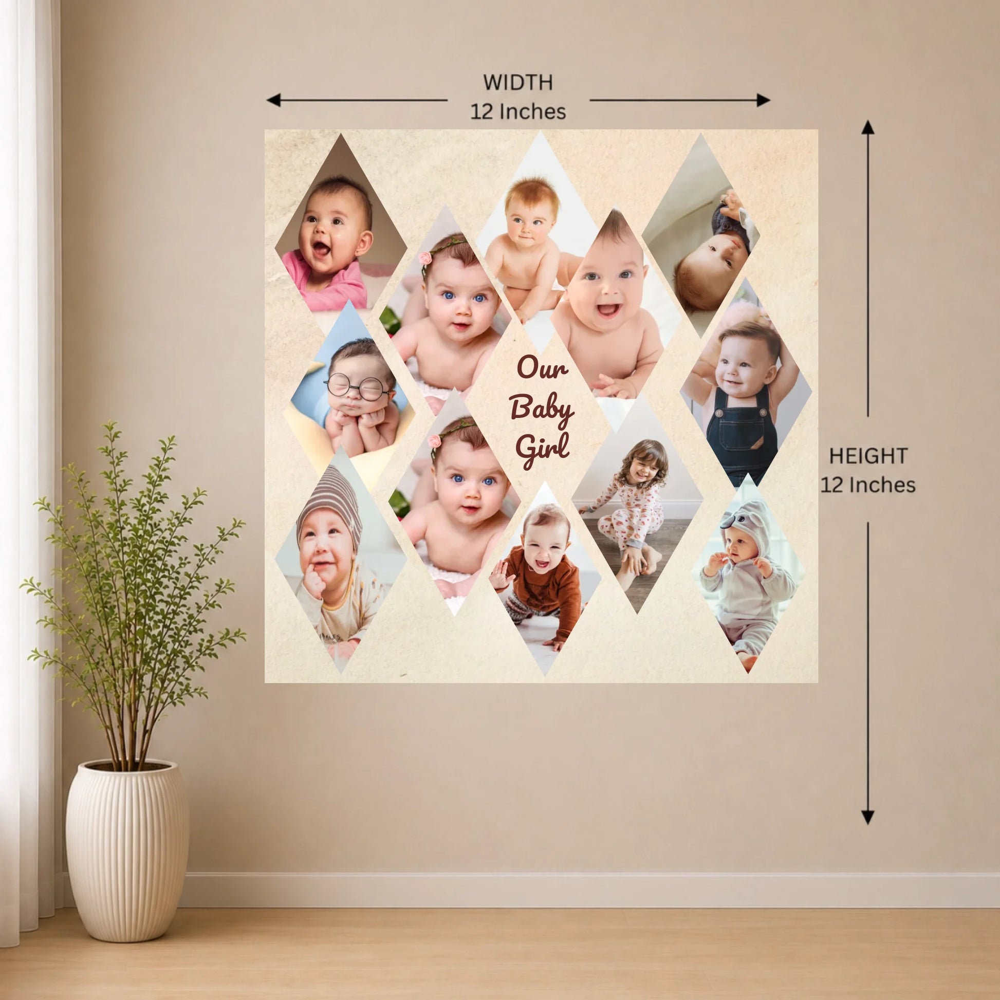 12x12 Wall Mockup