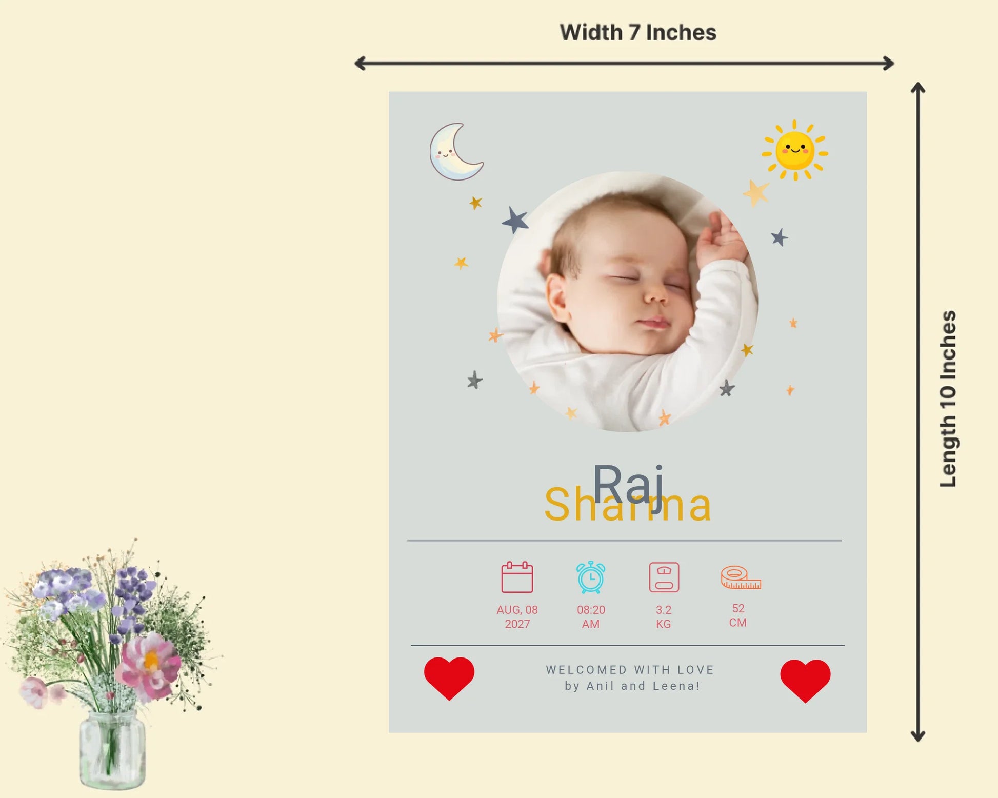 Wall Mockup Cream 7x10