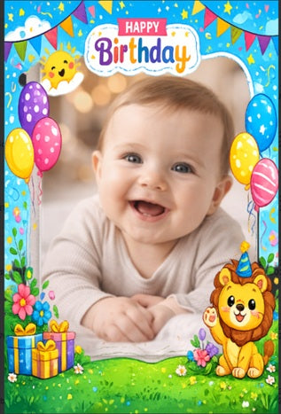 Happy Birthday Frame - Kids