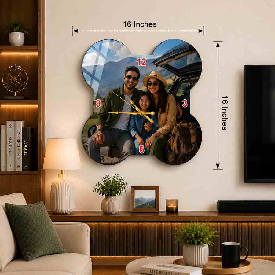 Quadra Bloom Acrylic Clock